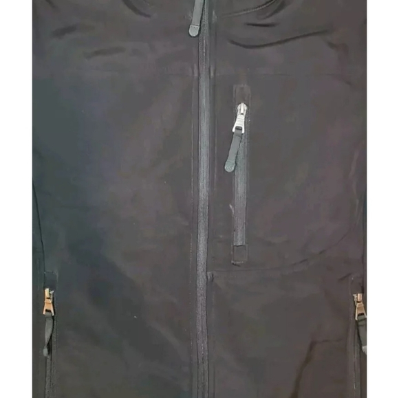 Guess Soft Shell Nylon Jacket Women's Size Small Black Windbreaker Full Zip Mock - Picture 2 of 13